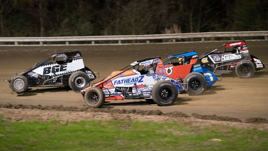Six past Bubba Raceway Park Winter Dirt Games feature winners are ready to fire off for the start of the 2022 USAC AMSOIL National Sprint Car season when the cavalcade of cars, drivers, team and fans converge on the 3/8-mile D-shaped dirt track on February 17-18-19 in Ocala, Fla. Dave Olson Photo